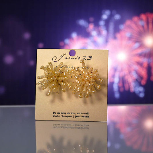 Fireworks Radiant Freshwater Pearl Earrings