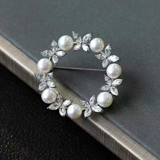 Ethereal Bloom Pearl Brooch