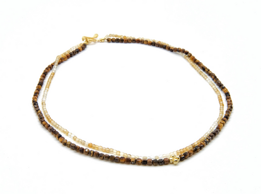 Golden Tiger & Sunbeam Necklace